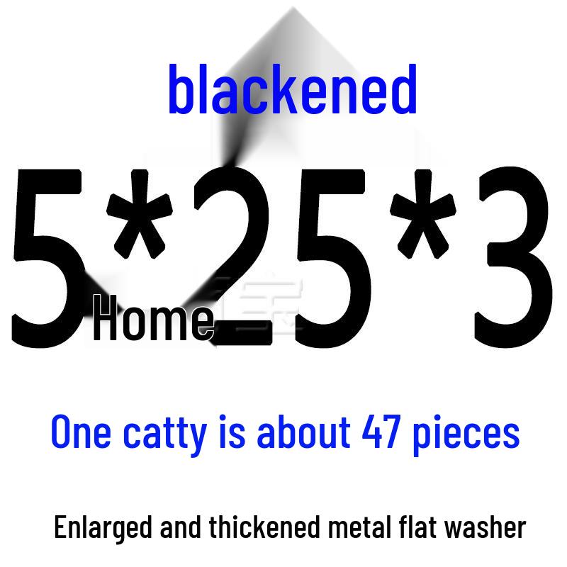 Round Blackened Thickened Metal Washer (M4-M16)