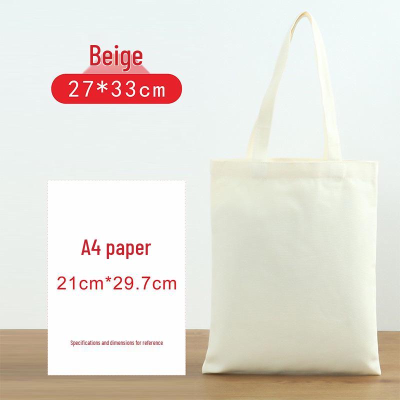 Customizable Eco-Friendly Canvas Tote with Logo or Hand-Painted Designs - Blank Cotton Bag Available for Personalization.
