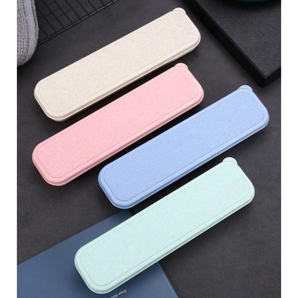 Citi Company Noiseless Lunch Box Cutlery Case, 1 Piece, Blue, Korean Popular Tableware