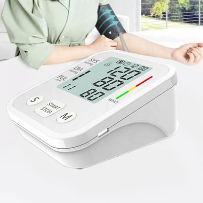 Electronic Arm-type Blood Pressure Monitor Voice Announcement 3.0 Inch LCD Display Rechargeable Portable Home Sphygmomanometer
