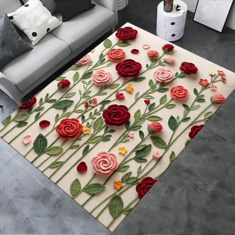 

2025 New Plush Rabbit Carpet Rug for Living Room Bedroom Home Sofa Decoration,Kids play Non-slip Floor Mat 40x60cm( 15x23in )