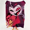 cartoon H Helluva B Boss Throw Flannel Throw Blanket Suitable for Sofa Living Room Bedroom