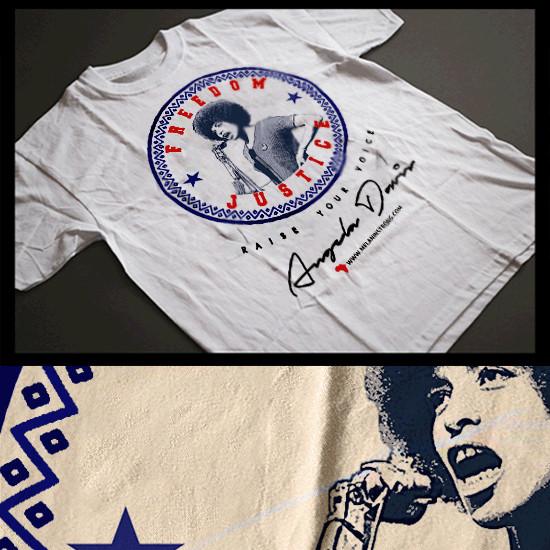 Black History Month Icon Angela Davis Black Civil Right Activist T-Shirt New