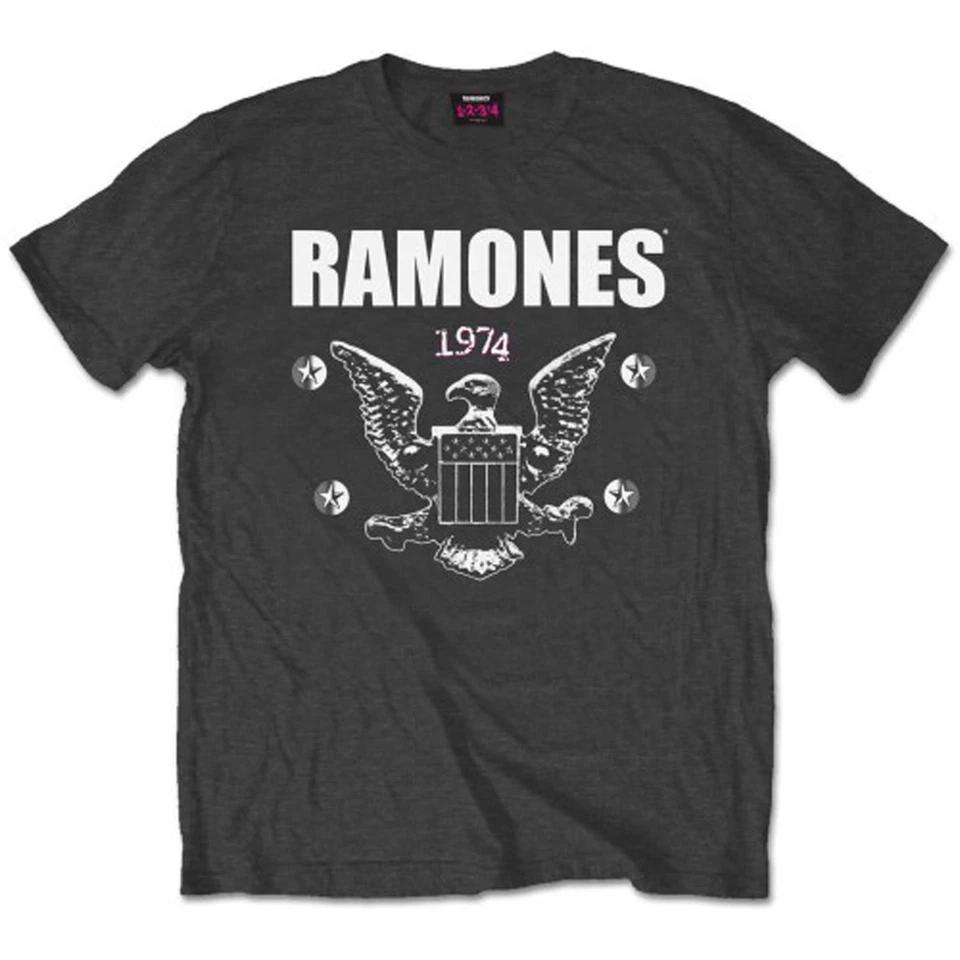 

1974 Ramones Eagle Authorized Mens T-Shirt- M