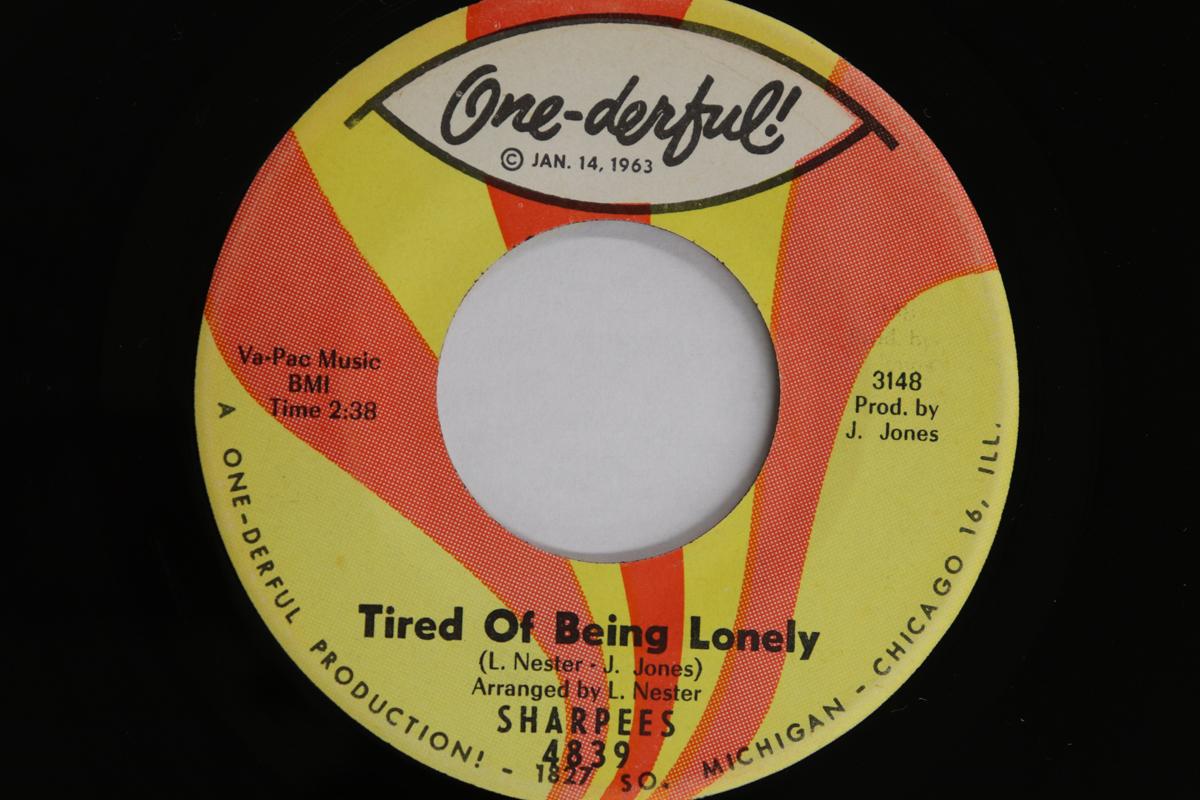 

7inch Record SHARPEES - Tired Of Being Lonely / Just To Ple 4839 ONE-DERFUL 1965 US Soul/Funk Used