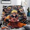 1Pc Naruto Lightning Print Flannel Blanket, High Quality Comfortable for All Seasons, Home Decor, Warmth and Comfort, Perfect for Christmas Gifts
