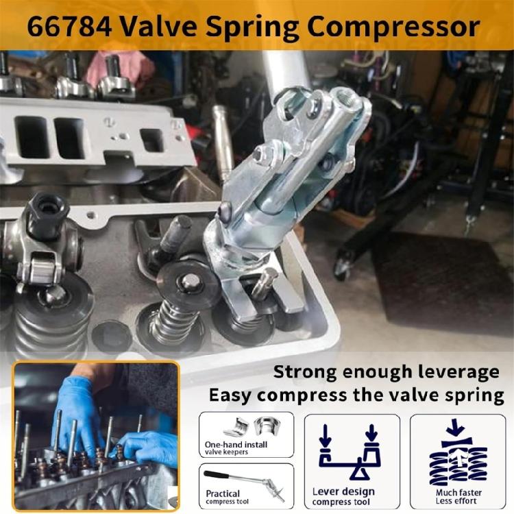 66784 Engine Maintenance Accessories Valves Spring Compressor Kit Studs Mount Compressor Tool Removal Installer Tool