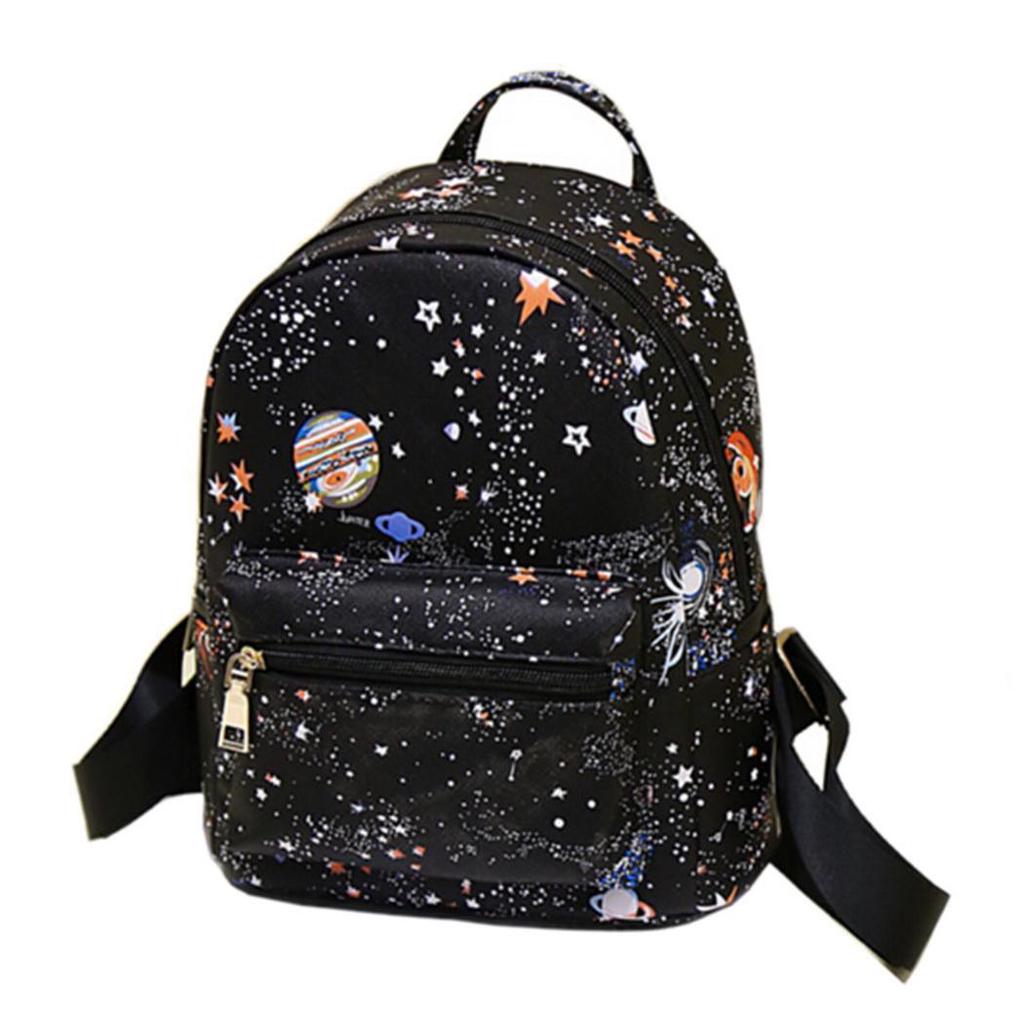 space print backpack