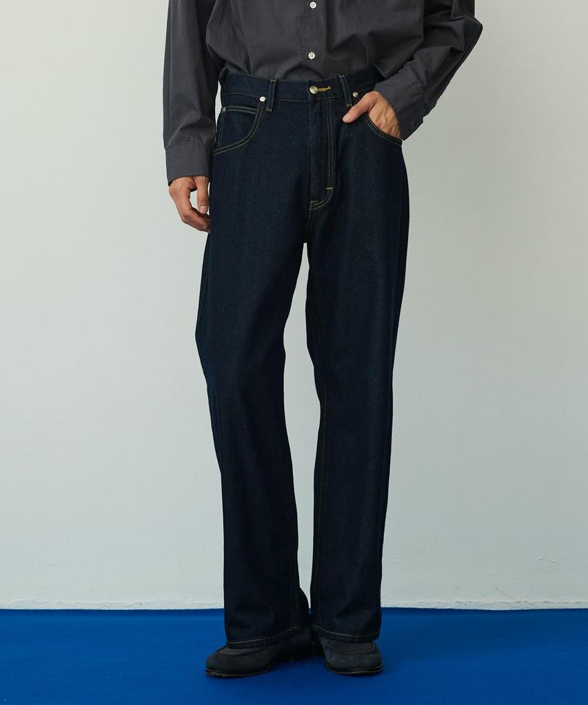 Lee Wide Straight Denim One Men's Pants, Wash/Rinse