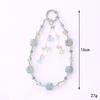 New Gradient Trumpet Flower Pendant Short Phone Chain Women's Bag Charm Keychain Pendant