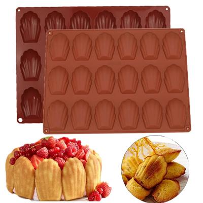 Silicone Madeleine Cookie Pan Non-stick Bakeware Food Grade for Making Madeleine Cookies Baking Tools Utensils Accessories