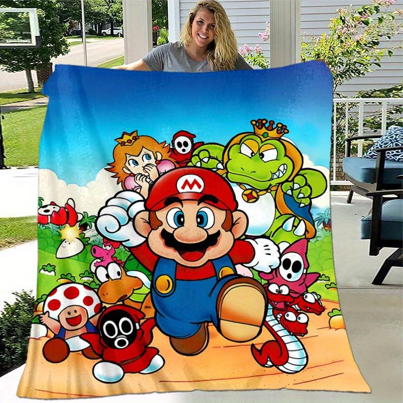 1pcSuper Mario Plush Blanket - Soft and Comfortable for All Seasons, Makes a Great Gift!B0607m