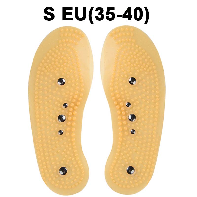 

Магнитные стельки для мужчин и женщин, массажные подушечки для обуви, вставки для ухода за ногами S EU(35-40) жёлтый