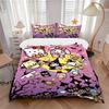 3pcs Halloween Fun Hello Kitty My Melody & Friends Bedding Set Includes Quilt Cover and Pillowcases, Suitable for All Seasons