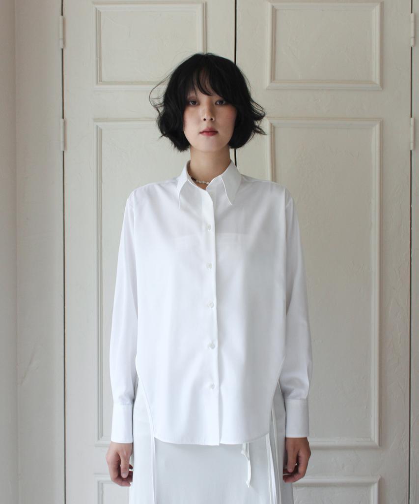 RUBATI Side Cutout Strap Shirt_White