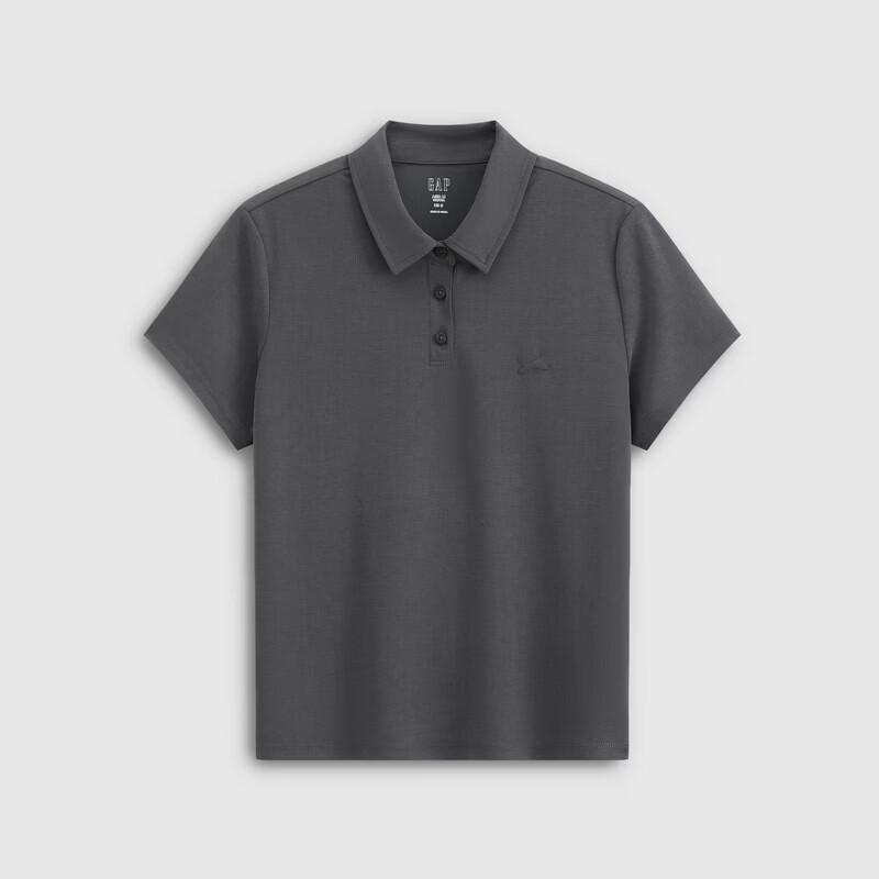 Gap Women's Short Sleeve Embroidered Logo Polo Shirt