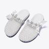 Flats Women Slippers Crystal Shoes Slingback Casual Shoes Summer Cozy Woman Sandals 2025 Designer Trend Zapatos Female