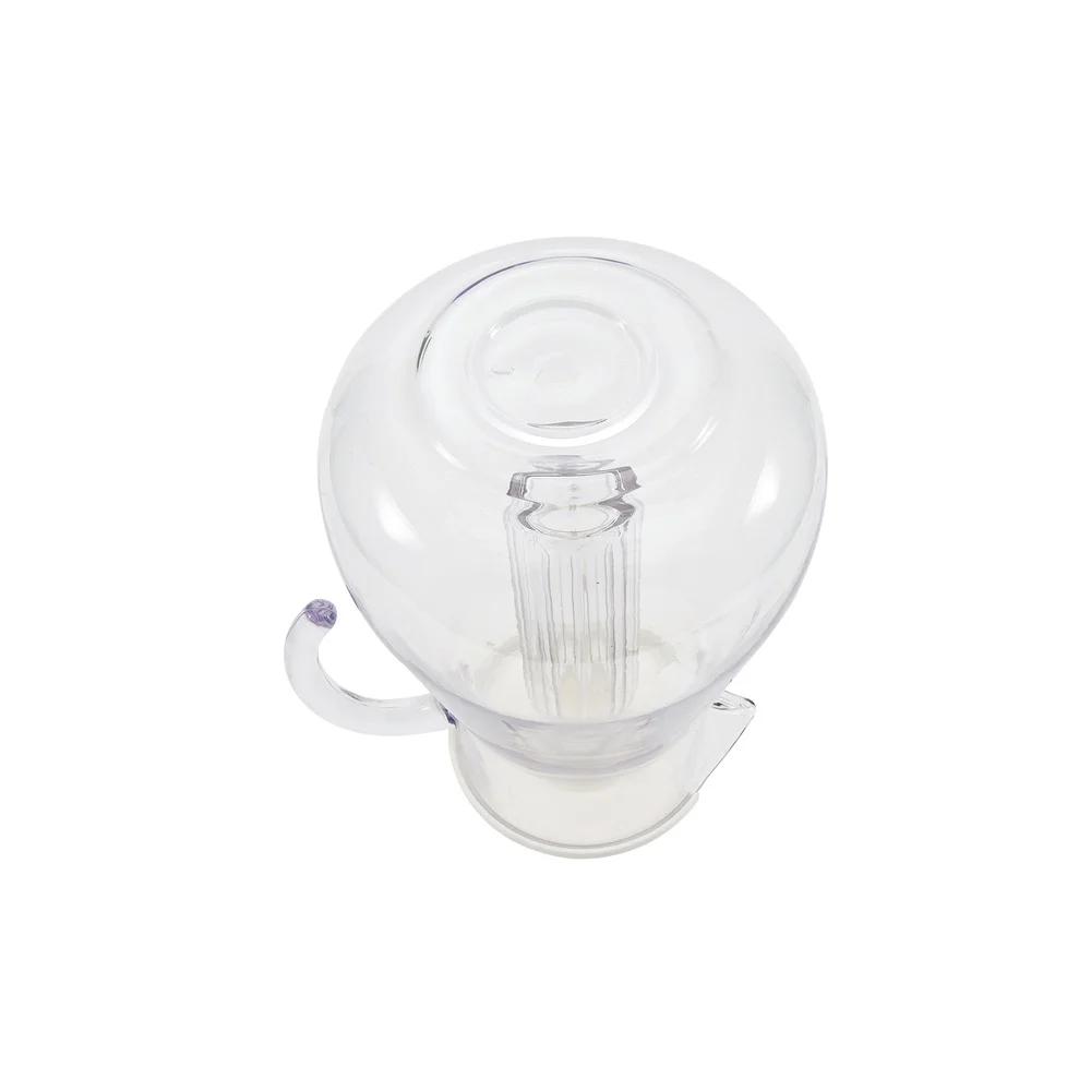 3-Quart Plastic Pitcher with Lid and Removable Ice Core Durable BPA Free Shatterproof Drinkware Indoor Outdoor Entertaining