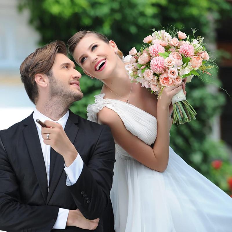 Pink Peony Artificial Flowers Rose Hydrangea for Decoration Silk Flower Table Centerpieces for Wedding Home Party Outdoor Decor