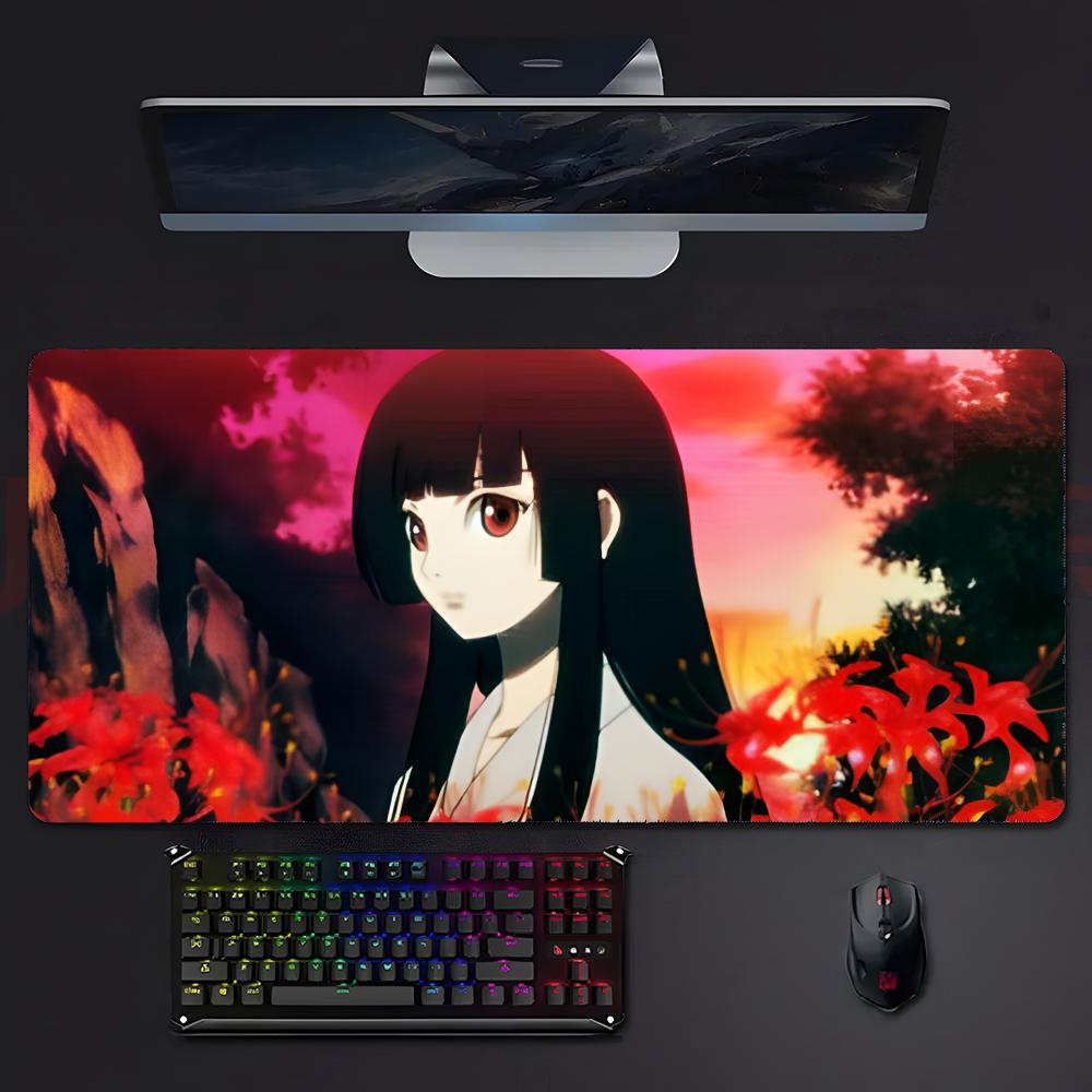 Dark Mysterious Anime Hhell Girl Mouse Pad Mousepad Large Gaming Lockedge Thickened Pc Table Desk Mat