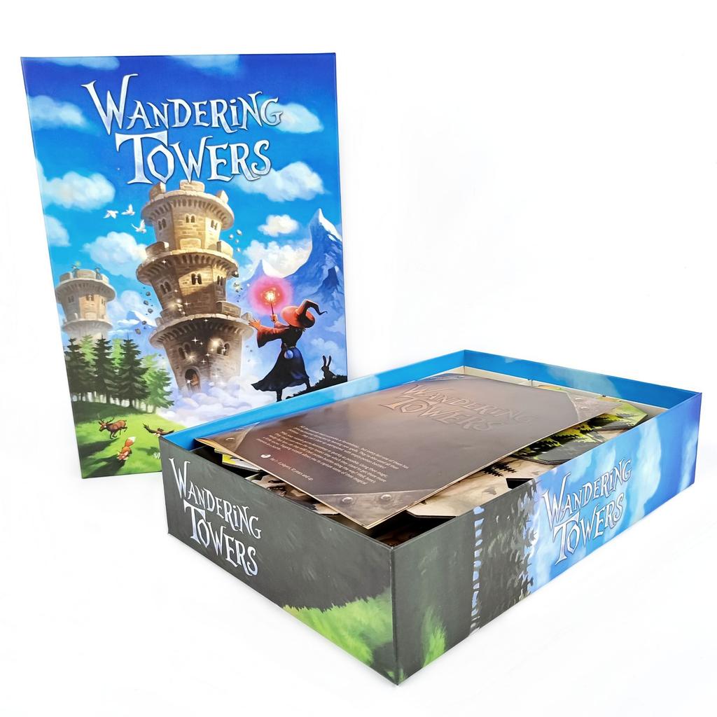 Wandering Towers Strategie-Brettspiel Fangen von Zauberern Bewegung Magische Zaubersprüche Familienspiele für 1-6 Spieler