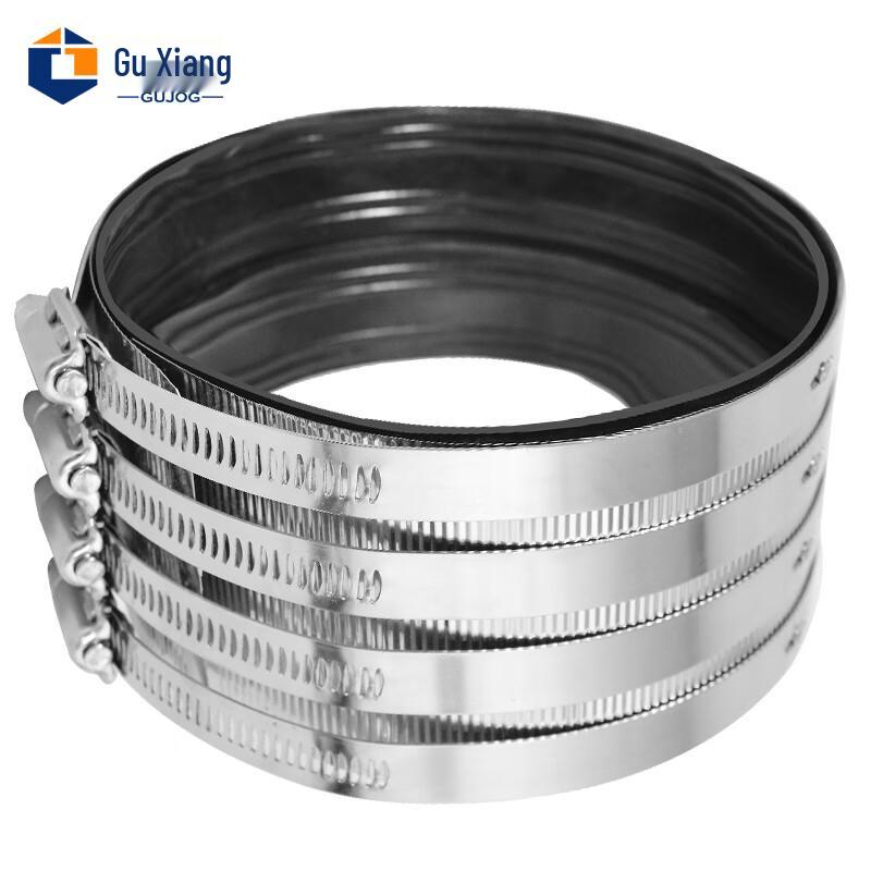 Guxiang Stainless Steel Drain Pipe Clamp with Rubber Ring