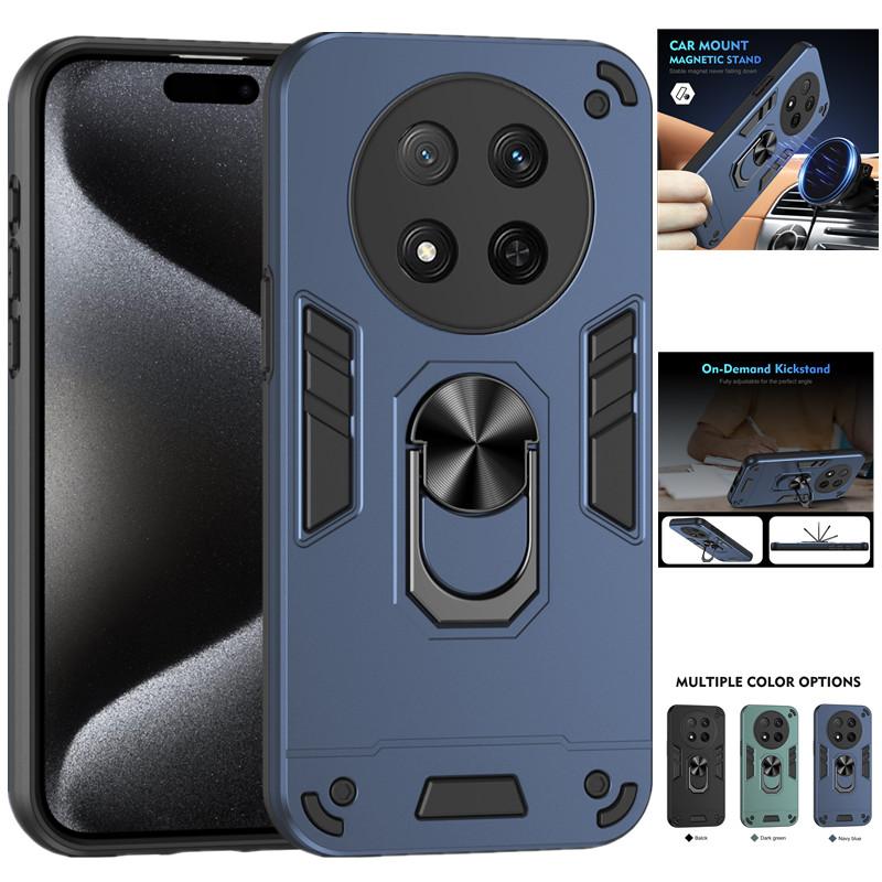 Vojenské pancéřové nárazuvzdorné pouzdro pro Honor Magic 7 Lite Magic7 Pro X9c Ochranný kryt Prstenový stojánek Držák Fundas Coque