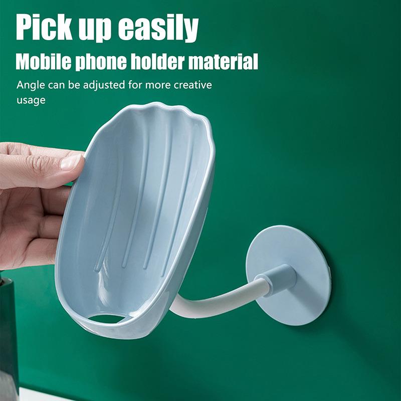 Creative Leaf-shaped Soap Box Perforated Free Standing Suction Cup Drain Bathroom Storage Soap Rack Laundry Soap Box