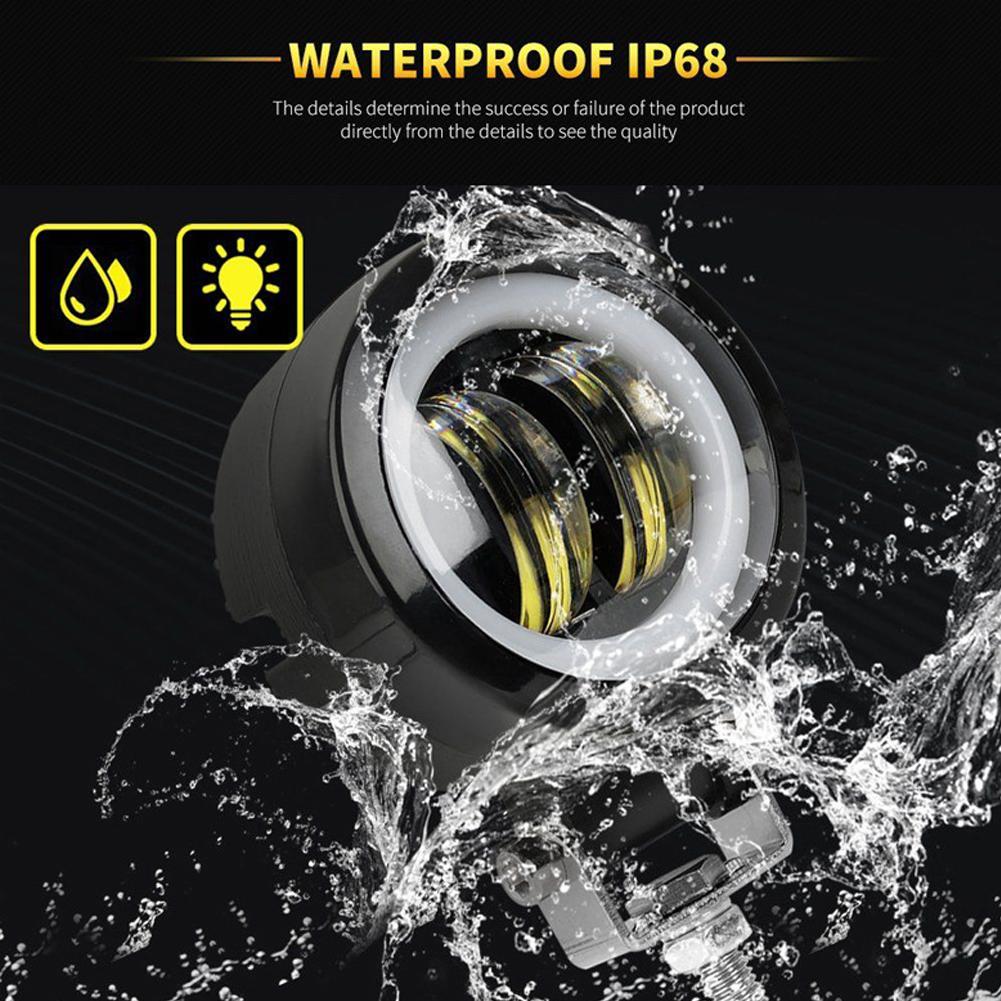 12V 24V Waterproof LED Bar Offroad 20W LED Work Light 6D LED Angel Eyes Light Bar For SUV ATV Truck Boat 4x4 Motorcycle