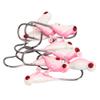 50pcs Ice Fishing Jigs Professional Portable Mixed Color Metal Ice Fishing Lures for Panfish Crappie