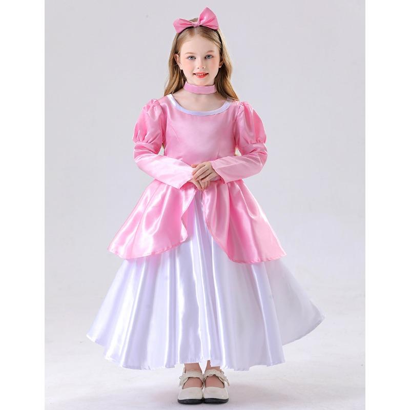 Fairy Tale Parent-child Cinderella Costume, Children Cosplay Adult Princess Dress Performance Costume
