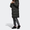 Adidas Пуховая куртка с капюшоном средней длины для занятий спортом на открытом воздухе, мужская верхняя одежда, темно-коричневый EH4007