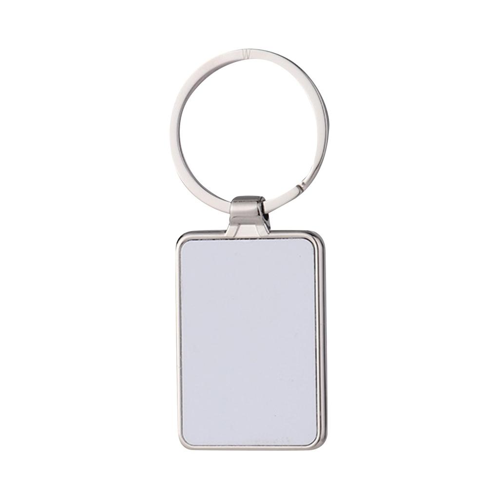 Sublimation Blank Keychain Metal Heat Transfer Keychain Blank Board Key Rings For DIY Crafts Supplies