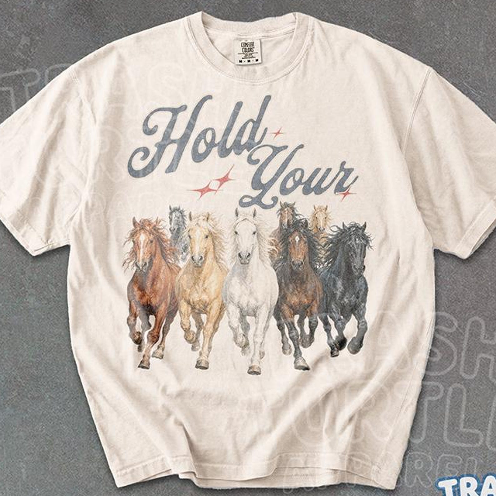 Hold Your Horses Shirt Vintage Cowgirl Horse Lover TShirt Western Cowboy T-shirt Unisex Rodeo Graphic 90s Tee M