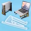 WTEMPO DIY Epoxy Resin Mold Storage Stand Desktop Book Shelf Drip Glue Mold Handmade Tablet Phone Holder Silicone Mold