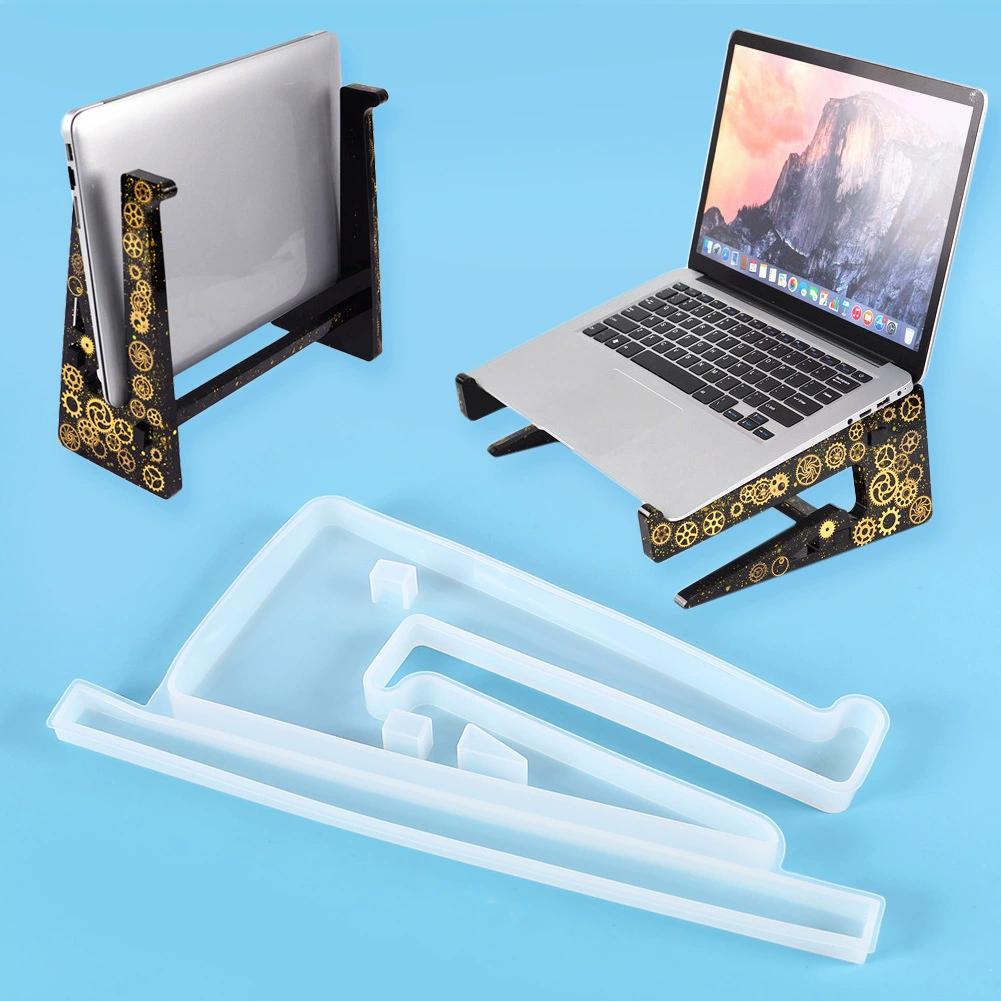 WTEMPO DIY Epoxy Resin Mold Storage Stand Desktop Book Shelf Drip Glue Mold Handmade Tablet Phone Holder Silicone Mold