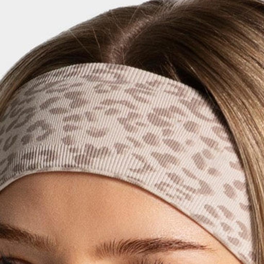 Leopard Print Yoga Headband With Moisture Wicking Fabric For Fitness Enthusiasts
