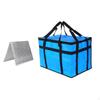 Insulated Food Delivery Bag Lightweight Pizza Warmer Camping Travel Shopping Blue