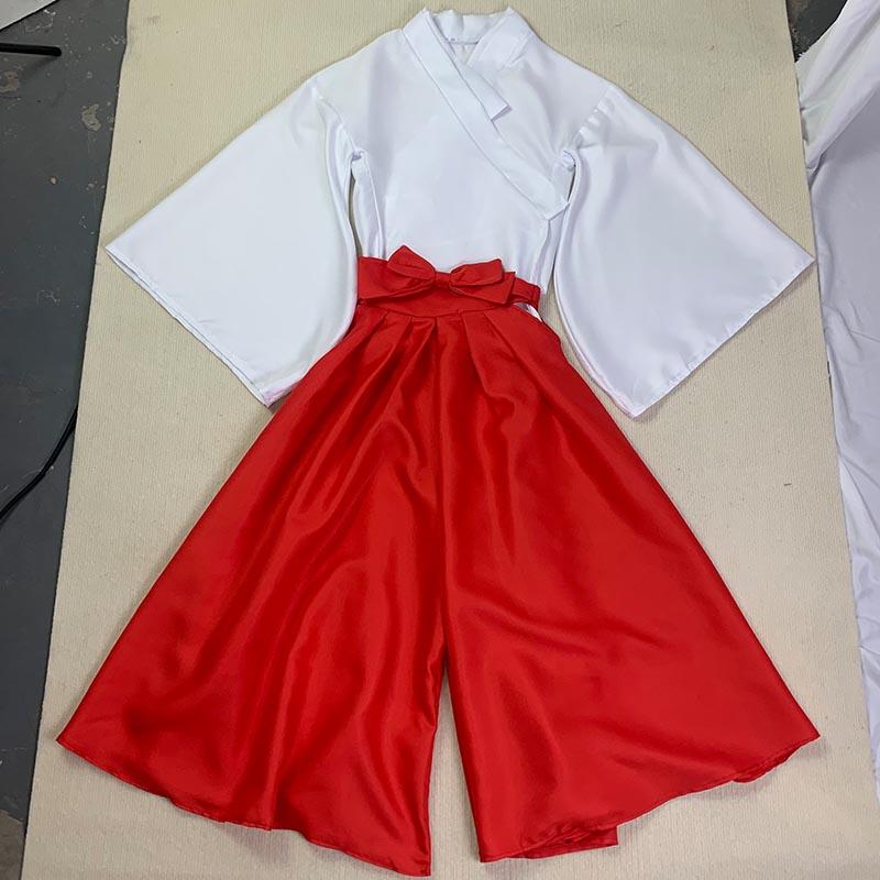 Iori Utahime Cosplay Costume Girls  Kimono Suits Woman Tops Dress Halloween Party Iori Utahime Outfits Headwear For Comic Con