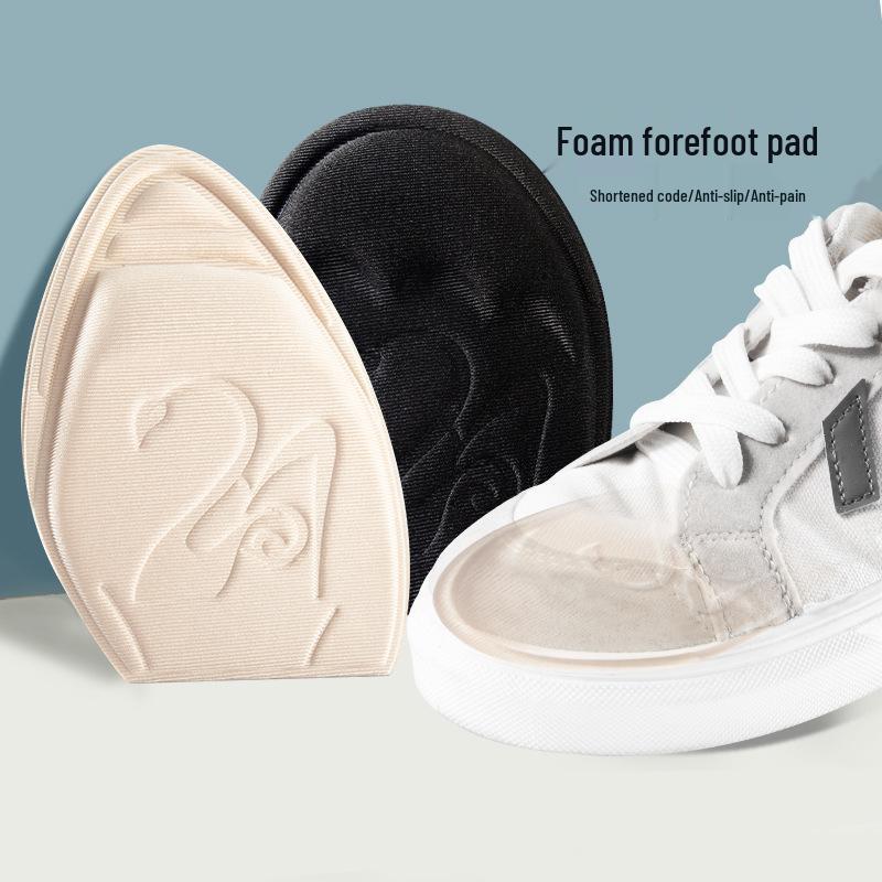 Women's Anti-Slip Forefoot Pads: Thick, Sweat-Absorbing, Pain-Reducing Insoles for High Heels - Soft, Summer Fit