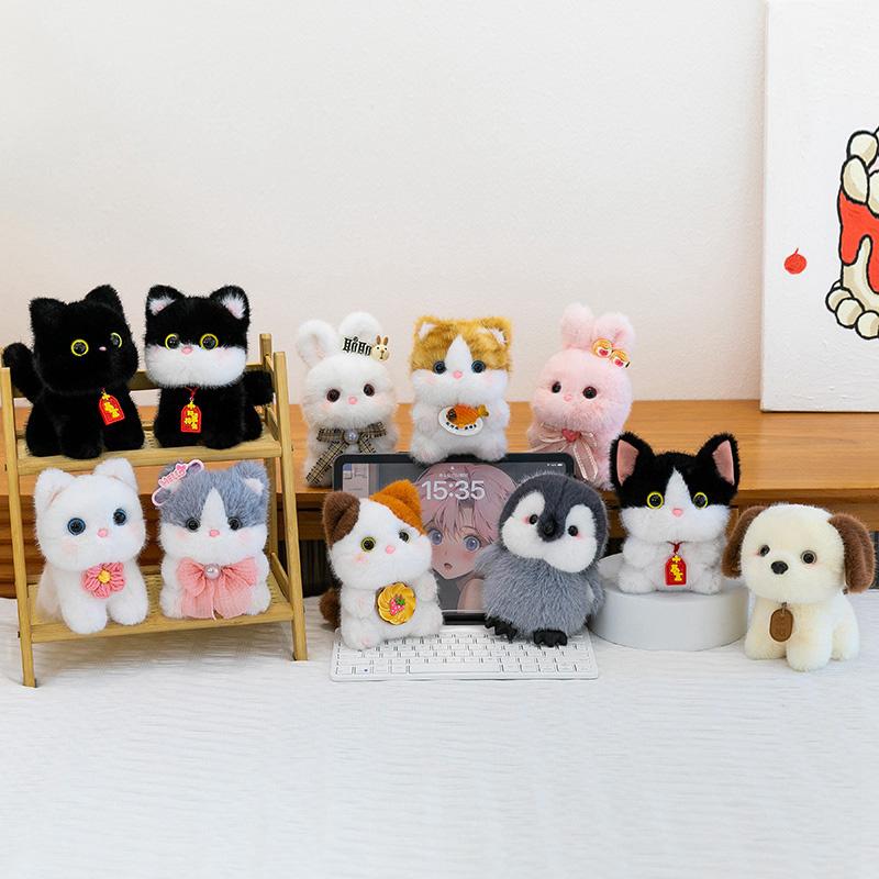 Niedliche Duftpuppe Katze Hase Dekompression Tischbegleiterpuppe Plüsch Anhänger Spielzeug Schlüsselanhänger Anhänger Halloween Dekorationen