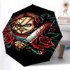 Chucky's Bloody Roses Folding umbrella Umbrella durable Gift printing outdoor