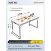 Portable Aluminum Folding Table - Multifunctional Dining, Study, or Outdoor Use