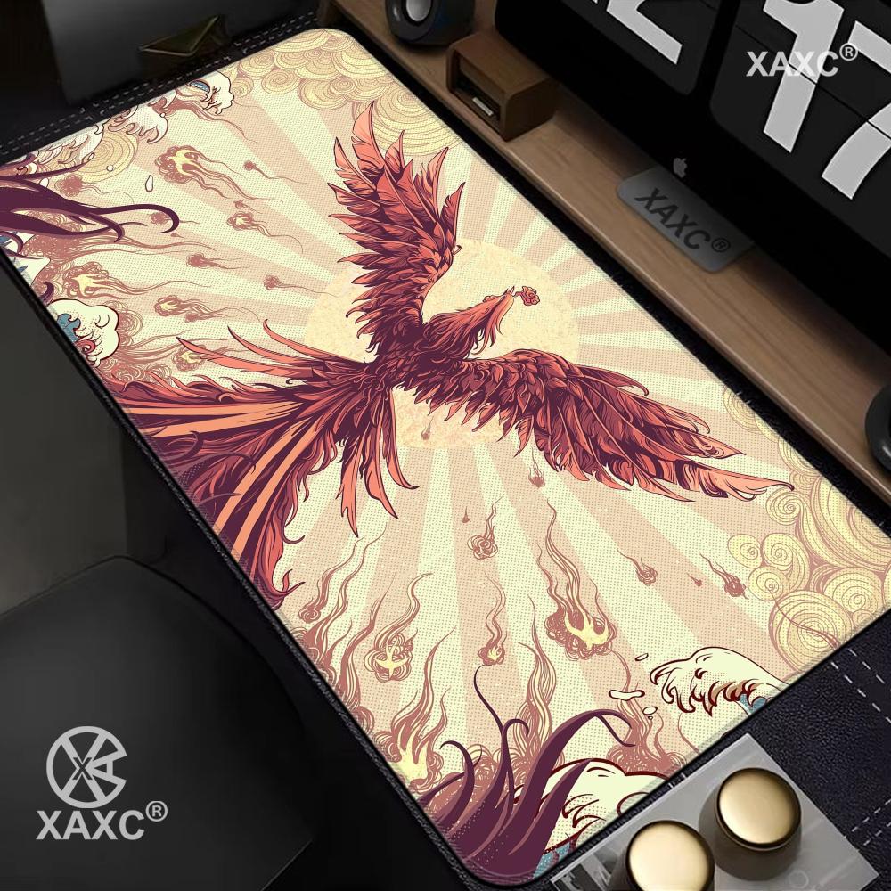 XXL Black and White Dragon Anime Mouse Pad Large Keyboard Lockrand Desktop Rubber Nonslip Carpet Convenient Washable HYBXXC 400x800x2mm