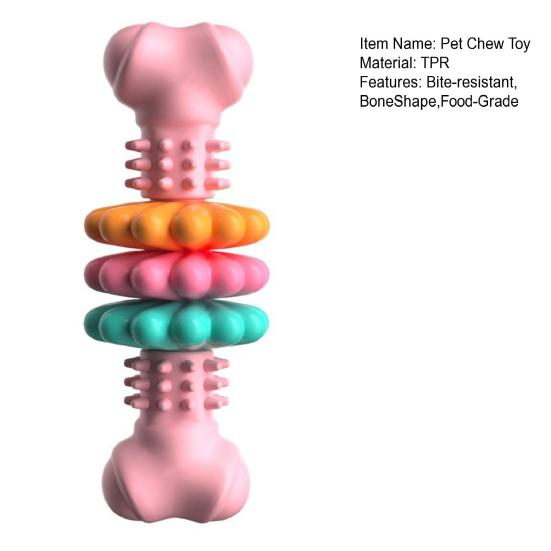 Pet Chew Toy Bone Shape Chew Toy Large Bite-resistant Dog Medium Small Dogs Teeth Cleaning Massage