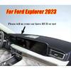 Schwarze Leder-Armaturenbrettabdeckung/Armaturenbrettschutzmatte für Ford Explorer