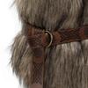Men Vikinges Vest Medieval Faux Furs Waistcoat Coat Outwear Warriour Renaissances LARP Cosplay Costume for Halloween