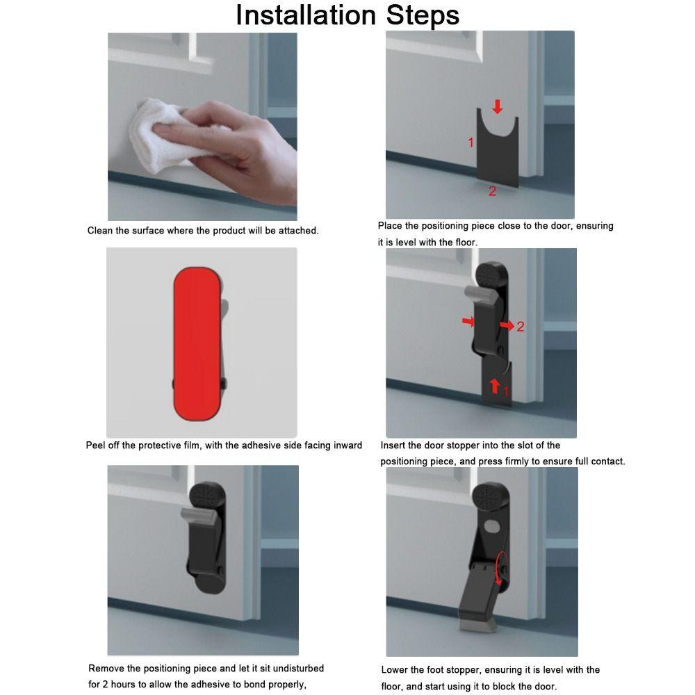 Windproof Magnetic Door Stopper Anti-collision Kickdown Door Stopper  For Bottom of Door