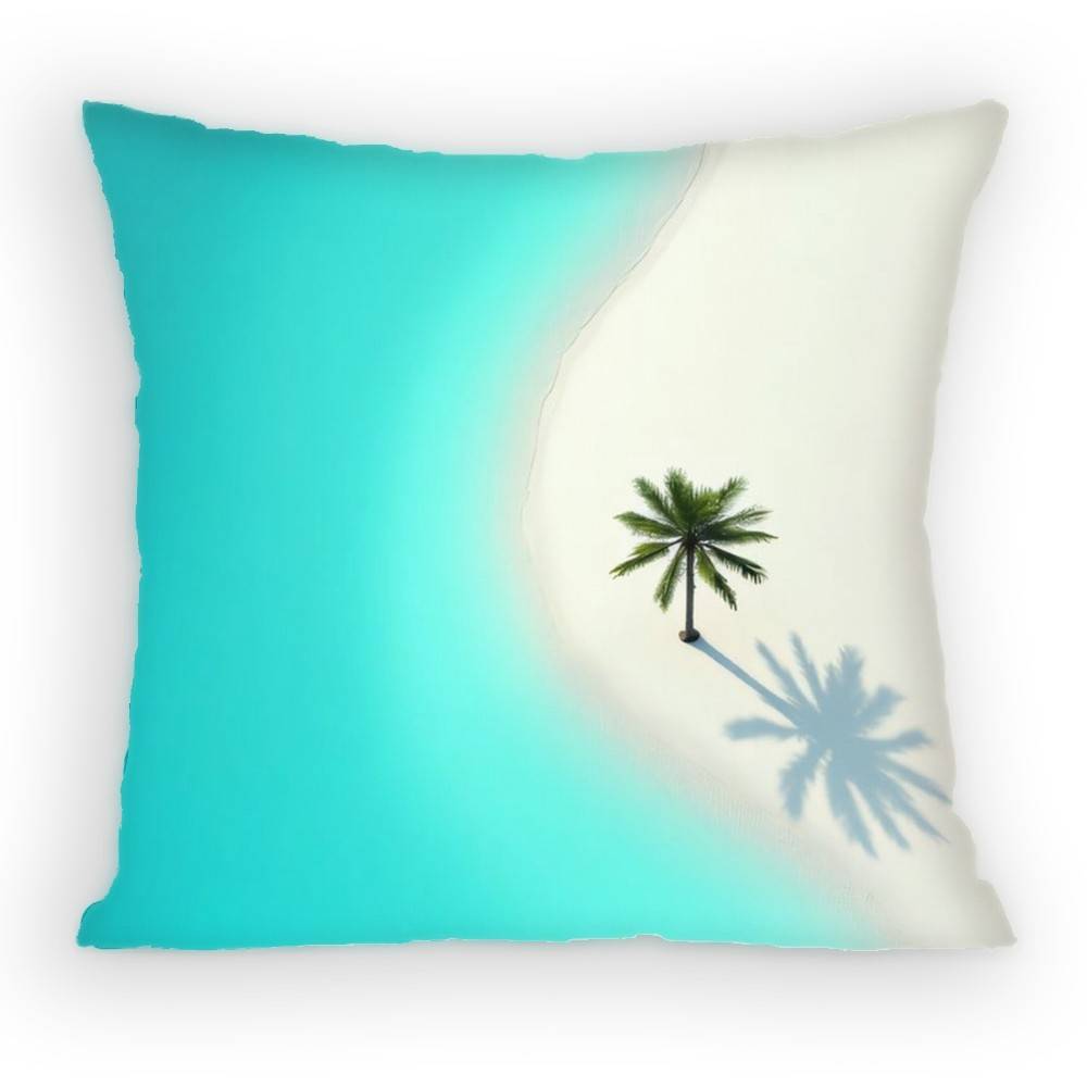 Summer Refreshing Coconut Palm Tree Beach Pillow Case Antidustmite Pillowcase Invisible zipper silky Sofa cover for bedroom