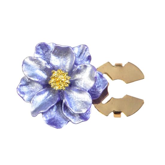 Button Cuff Pearly Luster Gardenia Flower Shape Easy Installation Button Cover Decorative Shirt